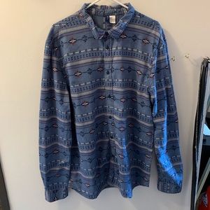 Tribal Print Button Down